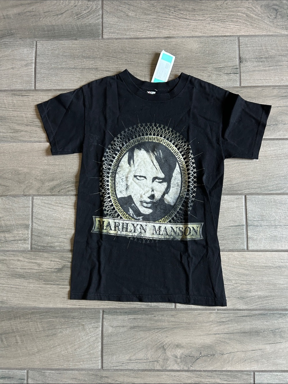 Alstyle Black Marilyn Manson Graphic Short Sleeve Tee